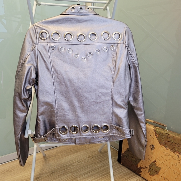 Vegan Leather Moto Jacket - Picture 3 of 7